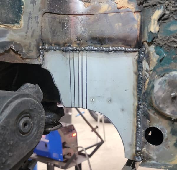 200226 1998 Citroen Saxo VTR Rear Inner Wheel Well Rust 5