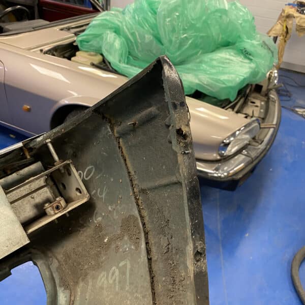 240226 1996 Bentley Continental Front and Rear Bumper Teardown 36