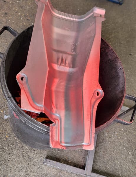 240226 1998 Citroen Saxo Heat Shield Painted 2