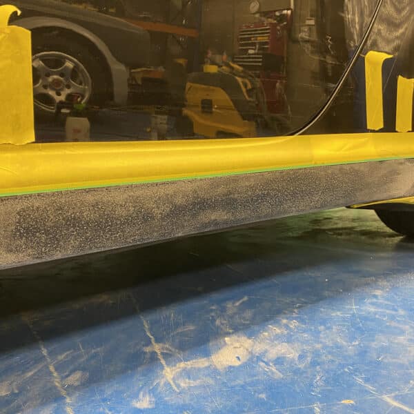 240226 2005 Porsche 911 Sill Dent Repair 7