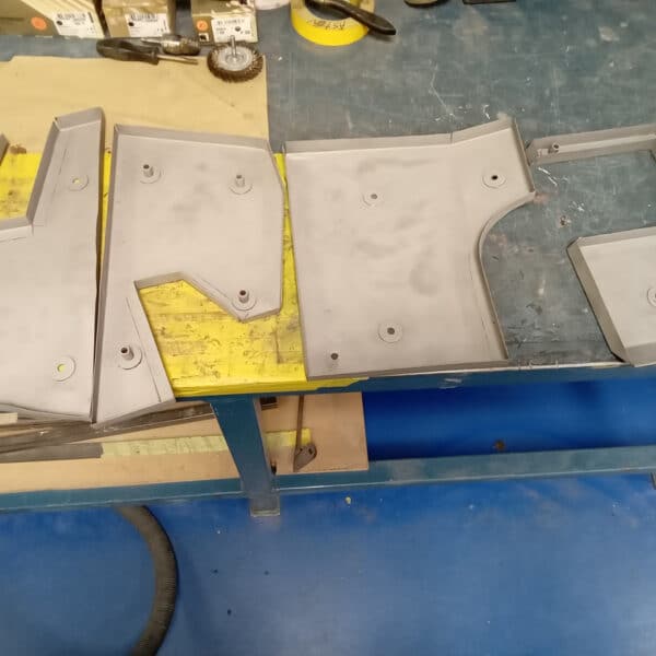 260226 1970 Aston Martin DBS Parts Prepped for Paint 2