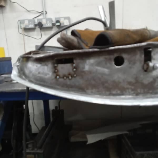 270126 1970 Aston Martin DBS Rusted Door Hinge