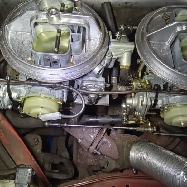 290126 1973 Mercedes 250 Caburettor Set Up and Fit 6