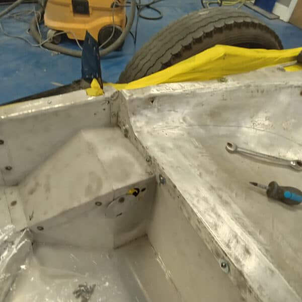 300126 1955 Aston Martin DB2 Drophead Floor Pans Repaired 10