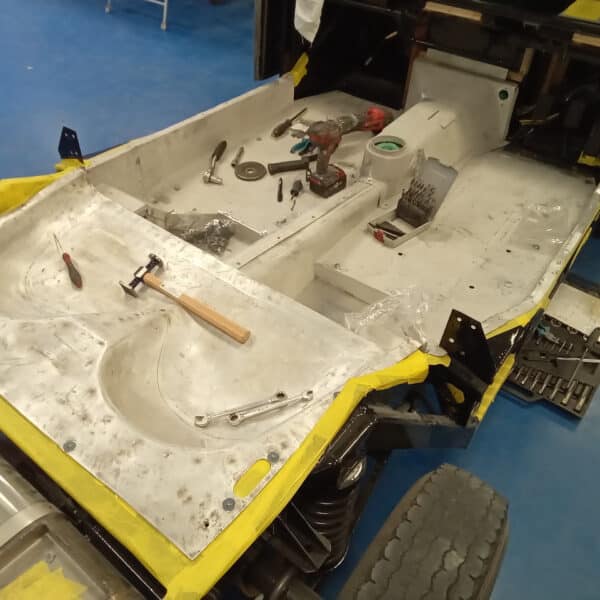 300126 1955 Aston Martin DB2 Drophead Floor Pans Repaired 11