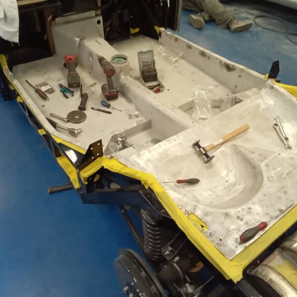 300126 1955 Aston Martin DB2 Drophead Floor Pans Repaired 12