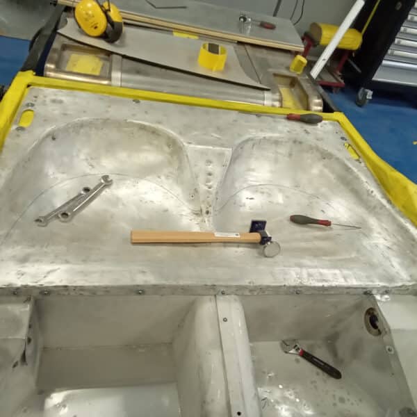 300126 1955 Aston Martin DB2 Drophead Floor Pans Repaired 15