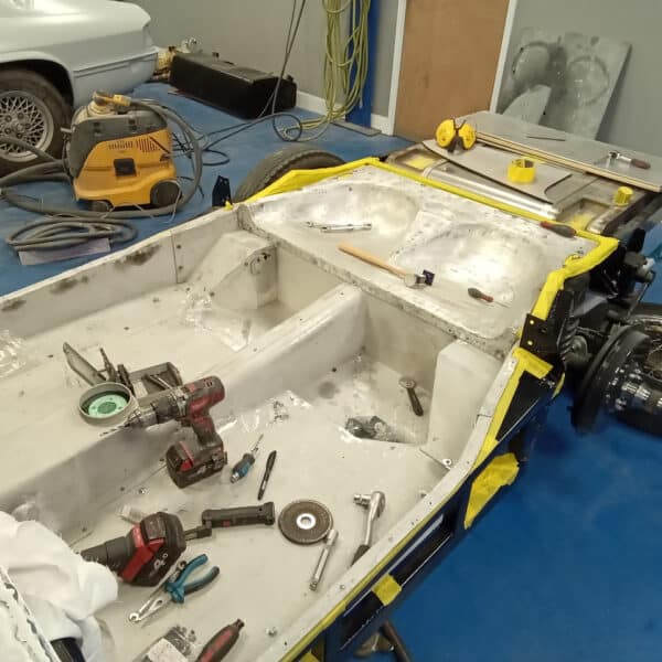 300126 1955 Aston Martin DB2 Drophead Floor Pans Repaired 17