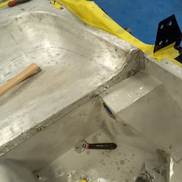 300126 1955 Aston Martin DB2 Drophead Floor Pans Repaired 9