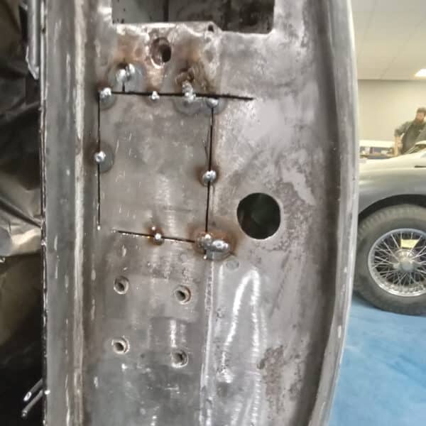 300126 1970 Aston Martin DBS Drivers Door Captivate Nuts Repaired 7