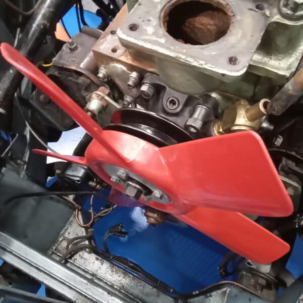 040326 1955 Austin Healey Radiator water pump brakes and gearbox tunnel 4