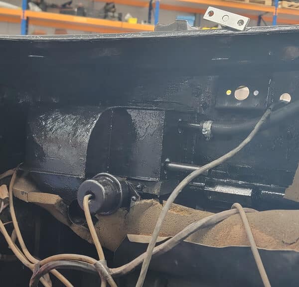 120326 1970 Aston Martin DBS Firewall Sanded and Rust Protected 5 1