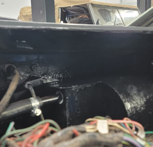 120326 1970 Aston Martin DBS Firewall Sanded and Rust Protected 7 1