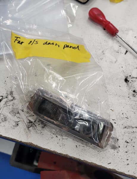 120326 1970 Aston Martin DBS Vents Disassembled for Sand Blasting 6 1