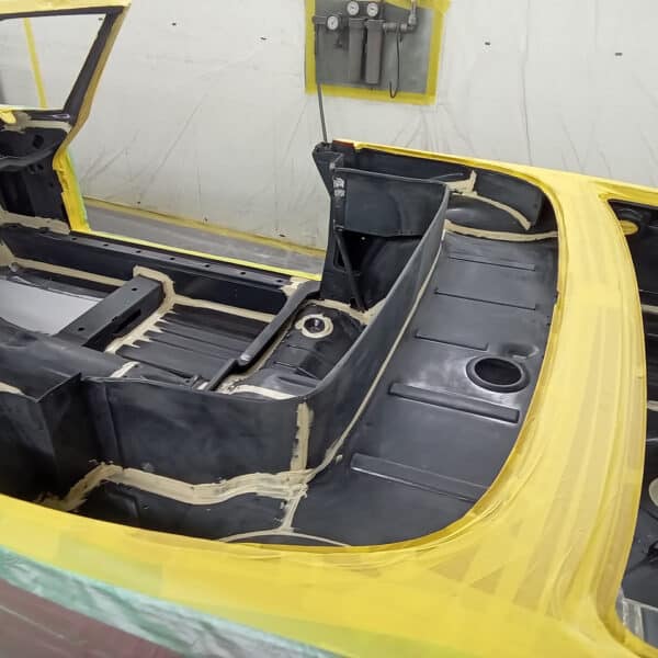 120326 1978 Mercedes 350SL Seam Seal and DTM inside 6