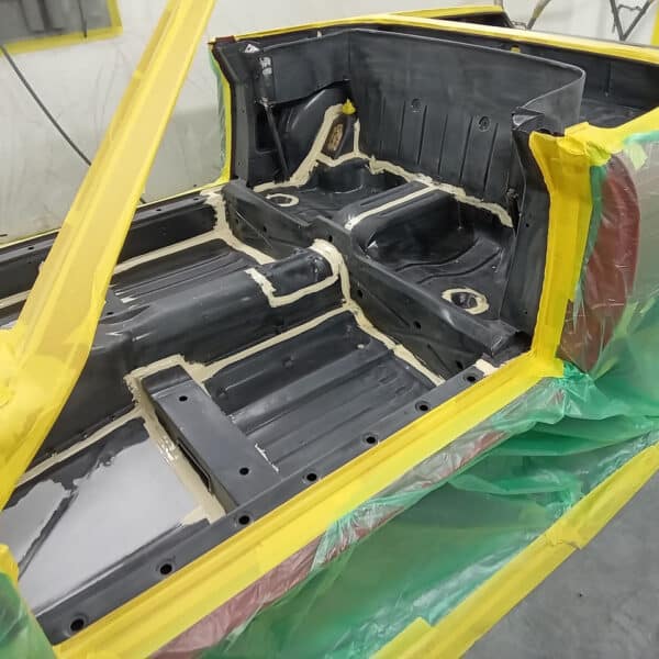 120326 1978 Mercedes 350SL Seam Seal and DTM inside 8