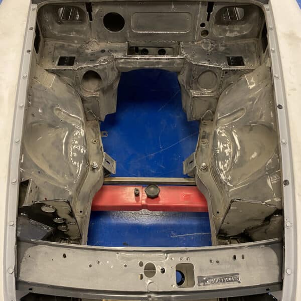 170326 1975 MGB GT V8 Engine Bay Prepped for Primer