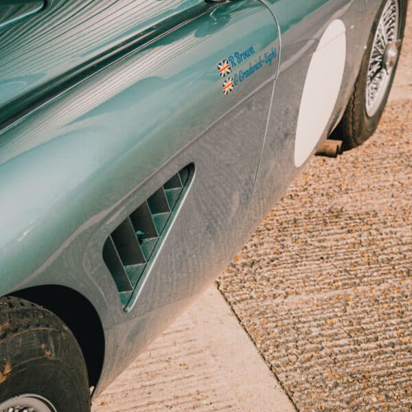 180326 1955 Austin Healey 100 1960 Austin Healey 3000 Outside Workshop 13