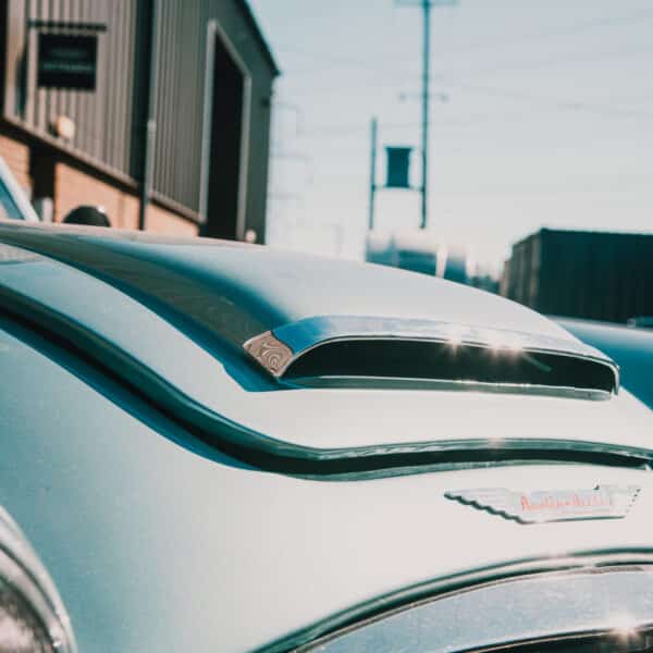 180326 1955 Austin Healey 100 1960 Austin Healey 3000 Outside Workshop 18