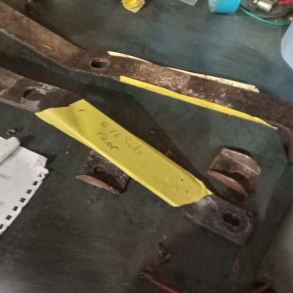 180326 1972 MGB Roadster Rear Bumper Removed and Seized Bolt 2