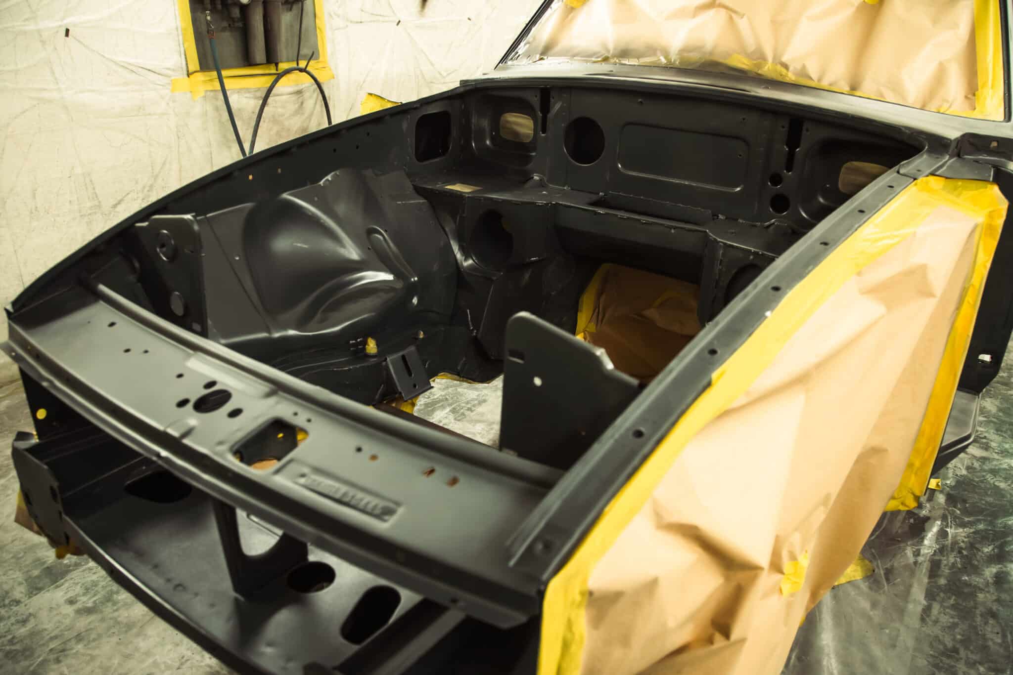 180326 1975 MGB GT V8 Bodyshell in Final Primer 19 scaled