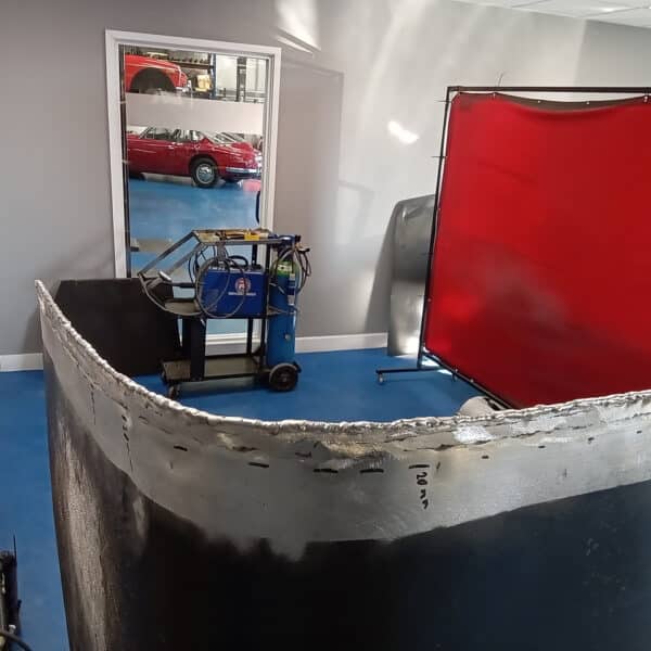 190326 1955 Aston Martin DB2 Bonnet Welding 10