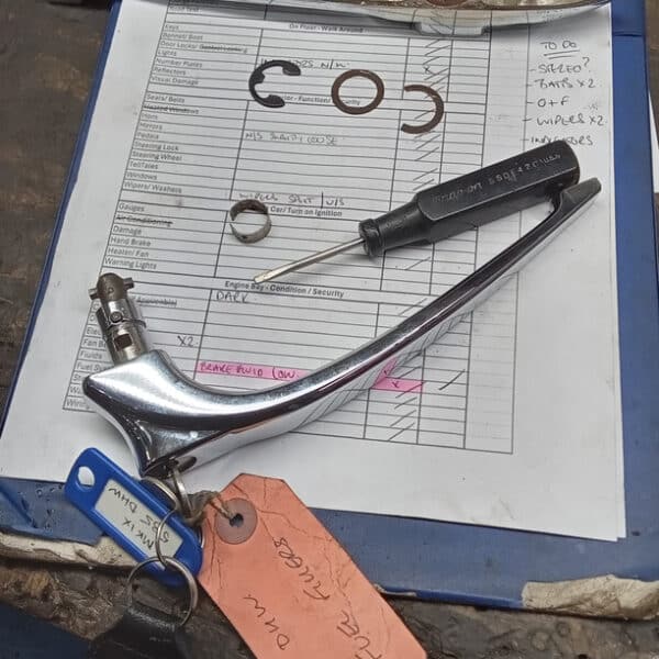 200326 1959 Jaguar MkIX Boot lock repairs 2