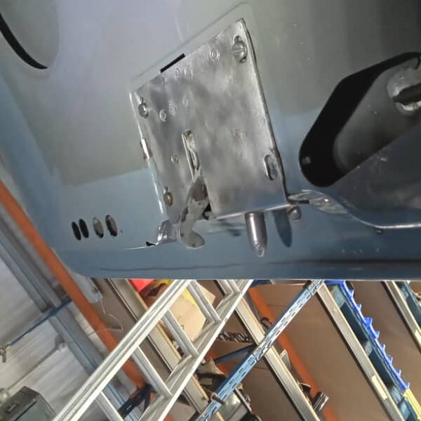 200326 1959 Jaguar MkIX Boot lock repairs 4