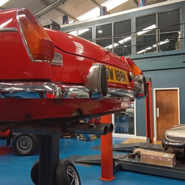 240326 1972 MGB Roadster Brake Lines Hardware and Rear Bumper 14