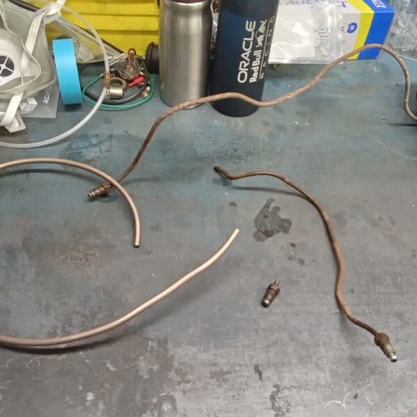 240326 1972 MGB Roadster Brake Lines Hardware and Rear Bumper 6
