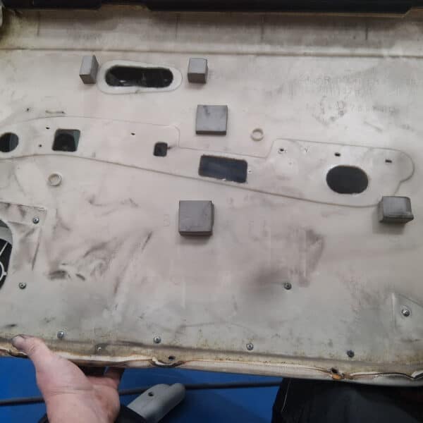 260326 1991 Nissan Figaro Windscreen trims wheel arch and door cards removed 7