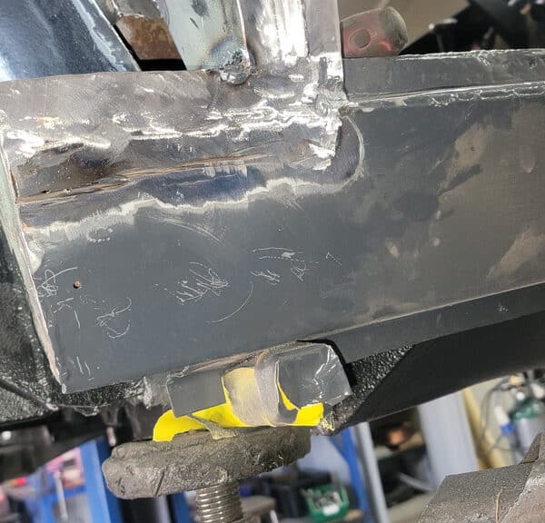 080426 1970 Aston Martin DBS Vantage B Pillar Rust Repair 2 1