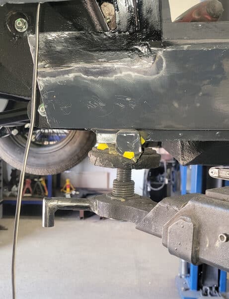 080426 1970 Aston Martin DBS Vantage B Pillar Rust Repair 6 1