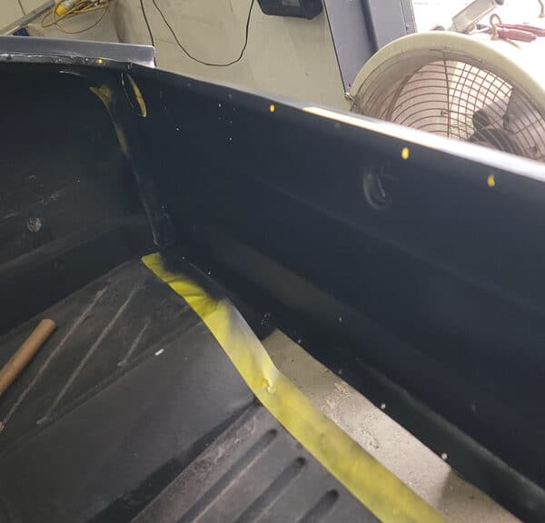 090426 1970 Aston Martin DBS Boot Stone Chip 5