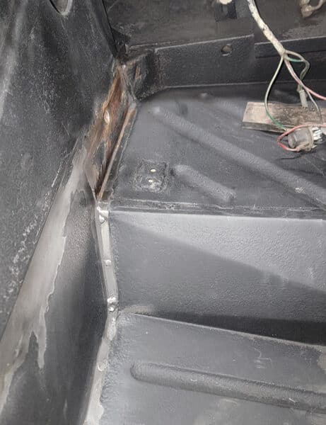 090426 1970 Aston Martin DBS Vantage Boot Rust Repairs 2