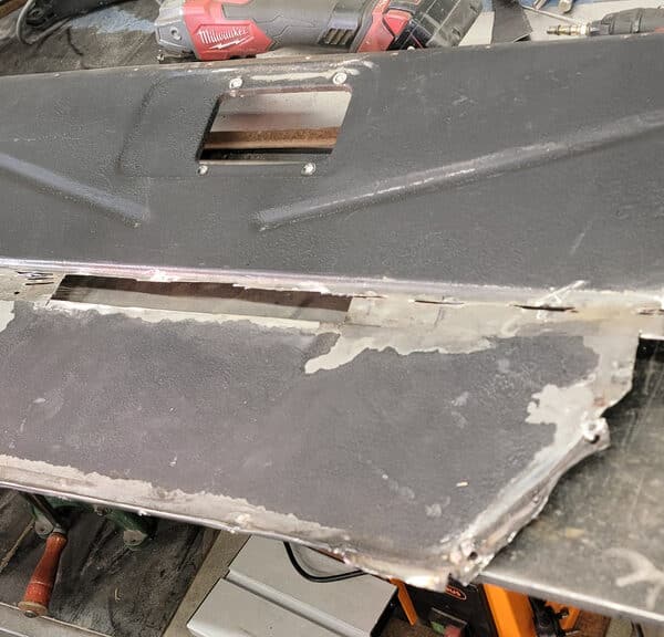 130426 1970 Aston Martin DBS panel repair