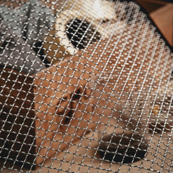 140426 1954 Jaguar XK120B Grille back from chromers 2