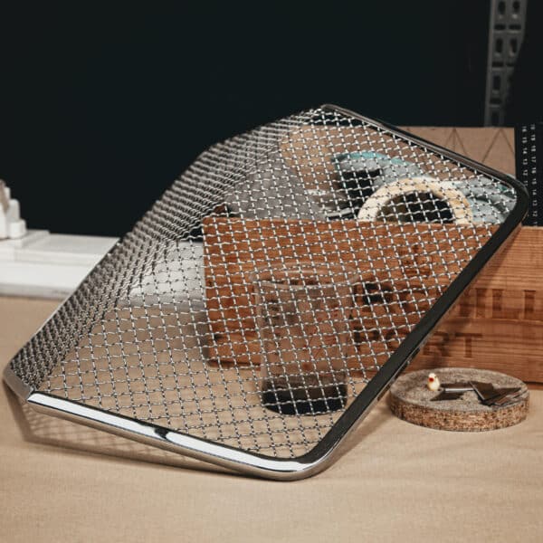 140426 1954 Jaguar XK120B Grille back from chromers