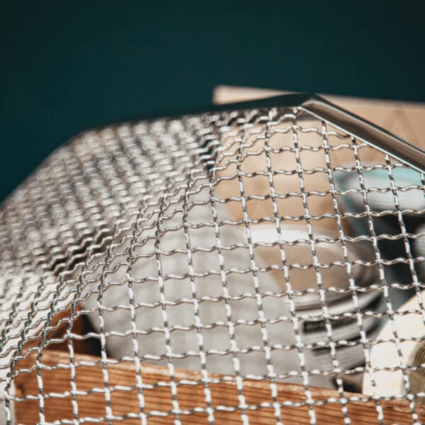 140426 1954 Jaguar XK120B Grille back from chromers 8