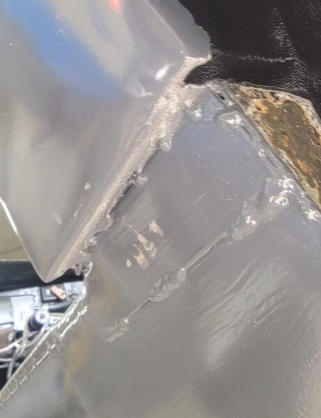 140426 1970 Aston Martin DBS Vantage B Pillar Passenger repair 2