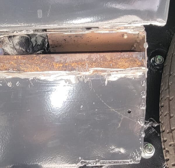 140426 1970 Aston Martin DBS Vantage B Pillar Passenger repair 3