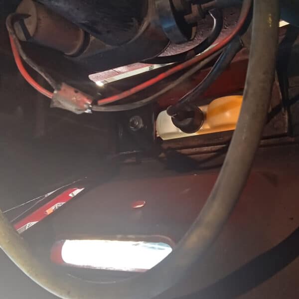 140426 1987 Maserati BiTurbo Bubbling Over Wing Mirror and Vacuum Pump