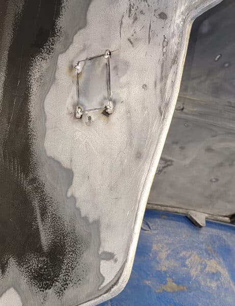 270326 1955 Aston Martin DB2 Drophead Coupe Bonnet Patch 3