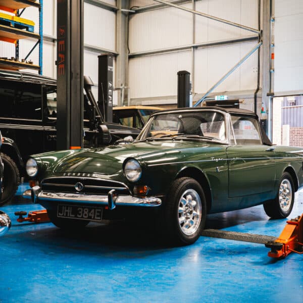 290426 1967 Sunbeam Alpine in the Workshop 1