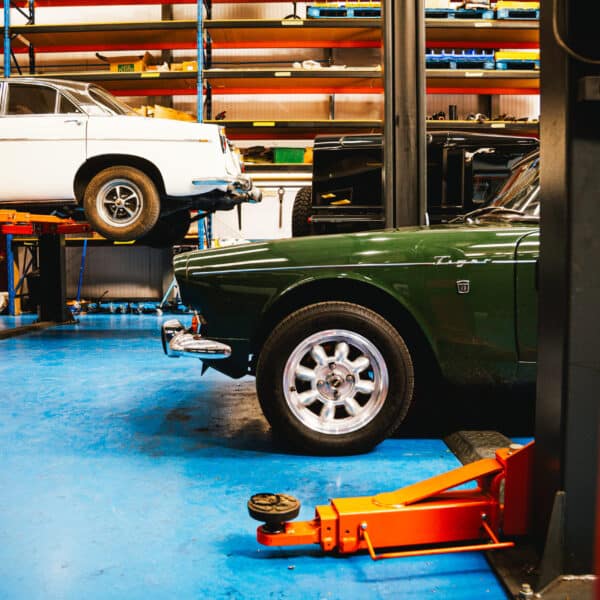290426 1967 Sunbeam Alpine in the Workshop 11