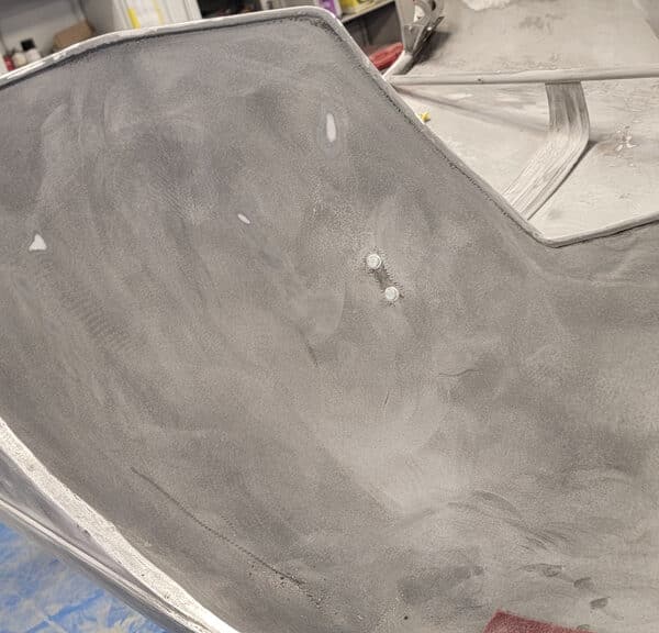 310326 1955 Aston Martin DB2 Drophead Coupe Bonnet Sanding 2