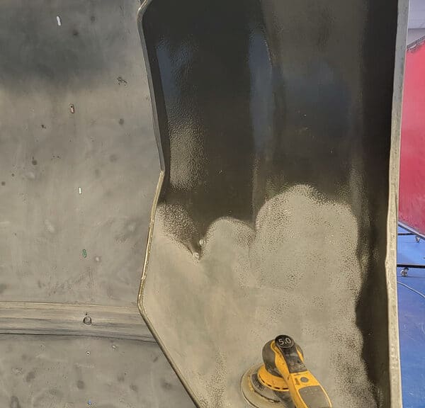 310326 1955 Aston Martin DB2 Drophead Coupe Bonnet Sanding