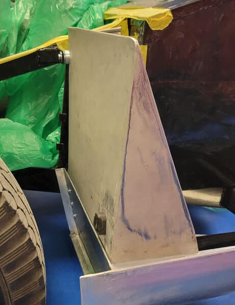 310326 1955 Aston Martin DB2 Drophead Coupe Front Seal Panel Removed for Prep 2