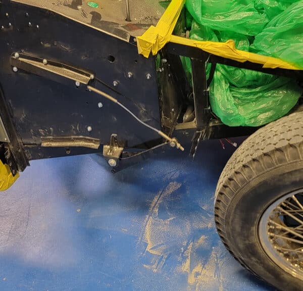 310326 1955 Aston Martin DB2 Drophead Coupe Front Seal Panel Removed for Prep 6