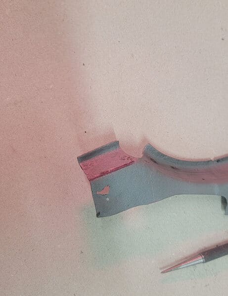 120526 1958 Rover 90 Trim Piece Rust Repair